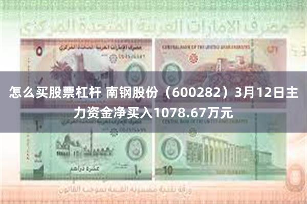 怎么买股票杠杆 南钢股份（600282）3月12日主力资金净买入1078.67万元